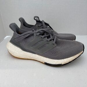Adidas Women's Ultraboost 21 Running Shoes Grey White FY0404 Size 7